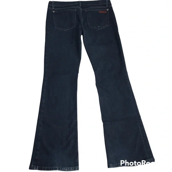 Joe's Jeans Boot Cut Provocateur Taylor Wash Dark Indigo Rinse Designer Jeans - Picture 4 of 16